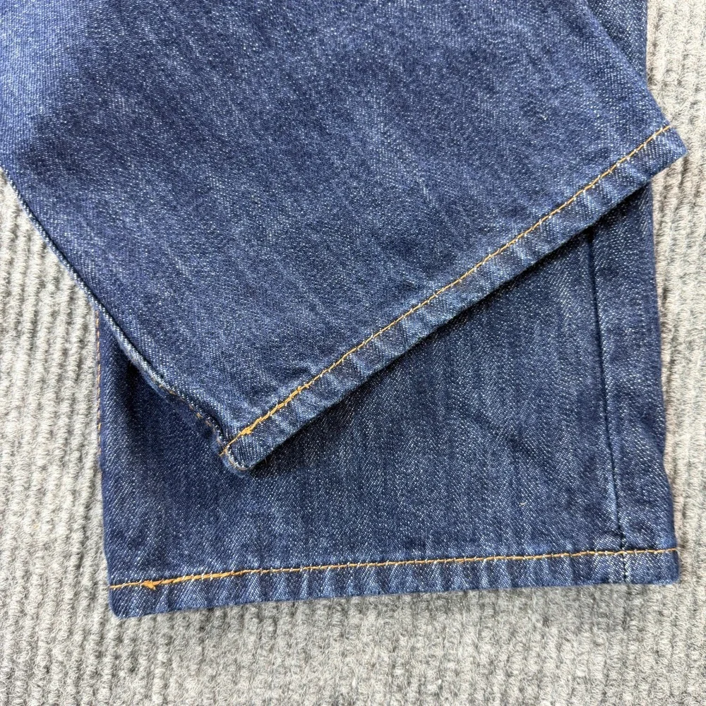 Levi's 501 Original Fit Jeans Mens 38x32 Dark Wash Excellent Button Fly Denim